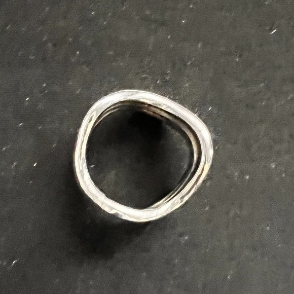 Zig Zag Ring - Etsy Heavy 925 Sterling Silver Mexico Chevron Zig Zag Abstract Ring Size 9-9.5